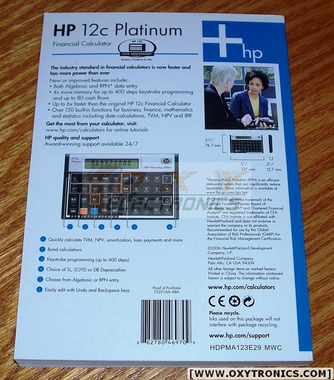 HP OEM User's Guide for HP12C Platinum Calculator -Refurbished- USA | eBay